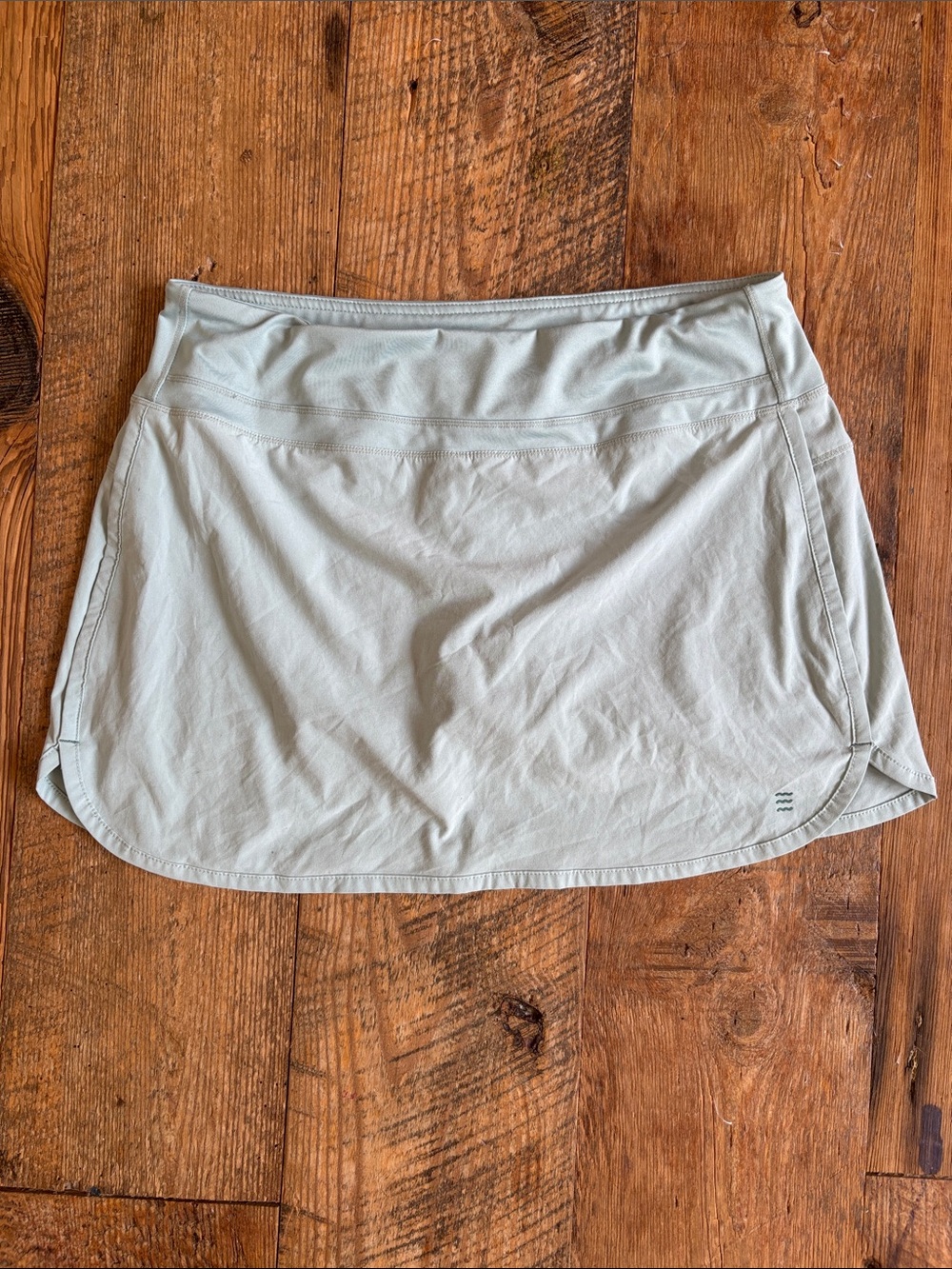 Free Fly Apparel Light Gray Active Mini Skirt with Built-In Brief